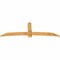 Ekena Millwork Bellingham Rough Sawn Timber Gable Bracket, Western Red Cedar, 96"W x 32"H x 2"D x 6"F, 8/12 Pitch GBW096X32X0206BEL00RWR - alternate 2